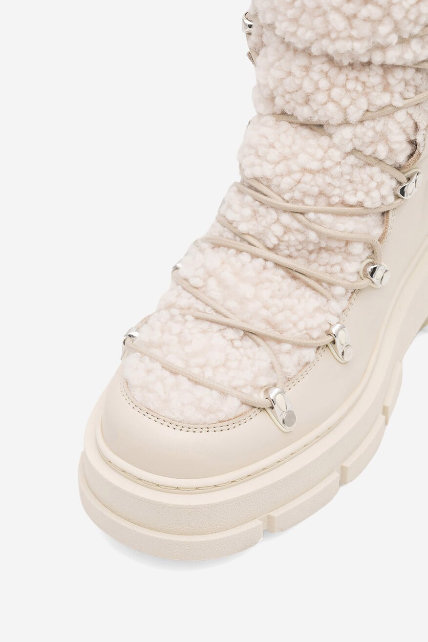 Badura - Trzewiki skórzane ocieplane - 5905588141235