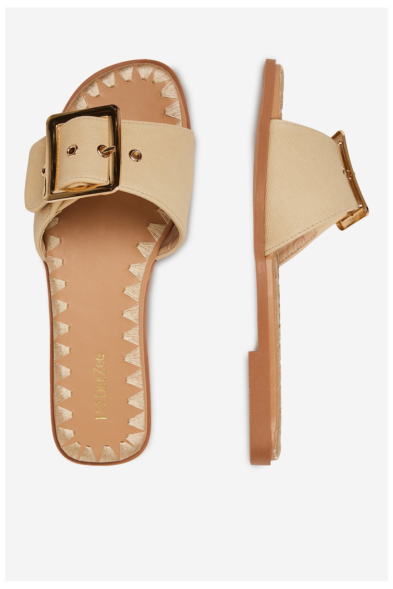 Klapki DeeZee 760-4 Beżowy