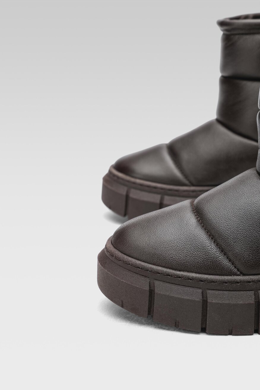 
                Lasocki - Skórzane botki brązowe - 5904862465722