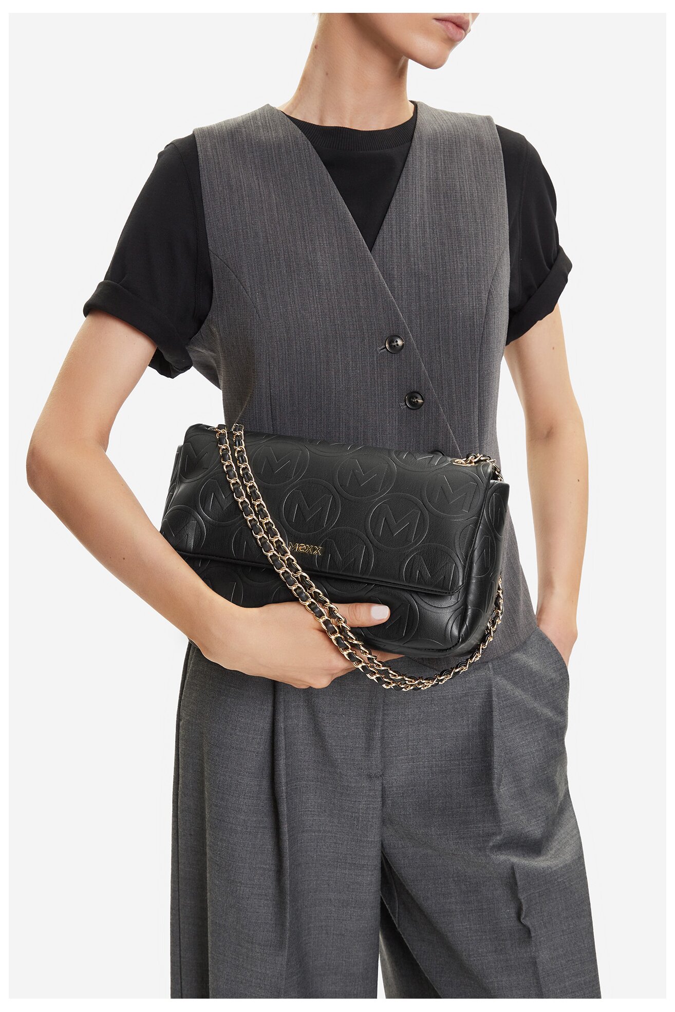 Geantă de mână Mexx C-MEXX-CR-004-08 NEGRU