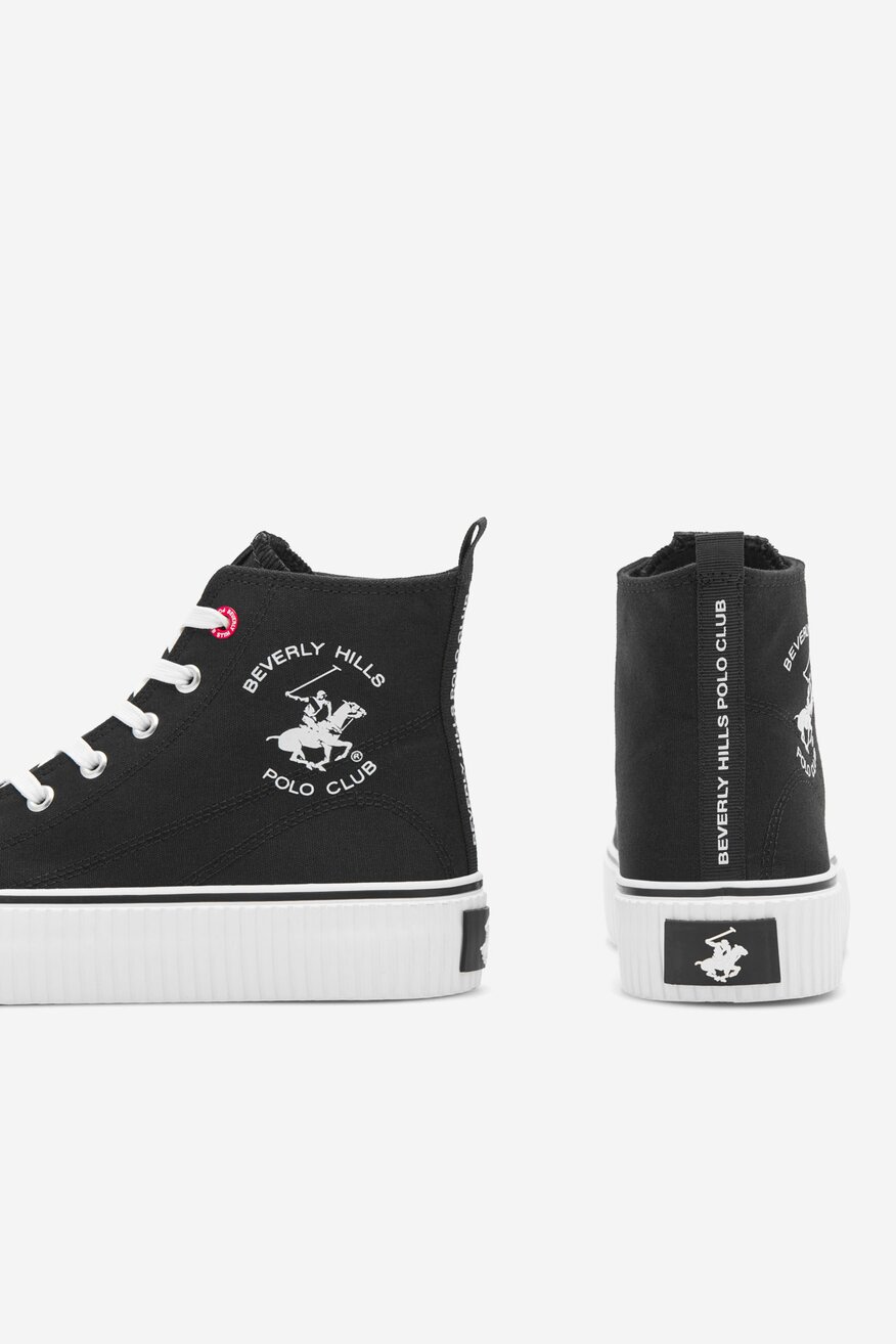 Pantofi pânză Beverly Hills Polo Club NEGRU - 5905588326472