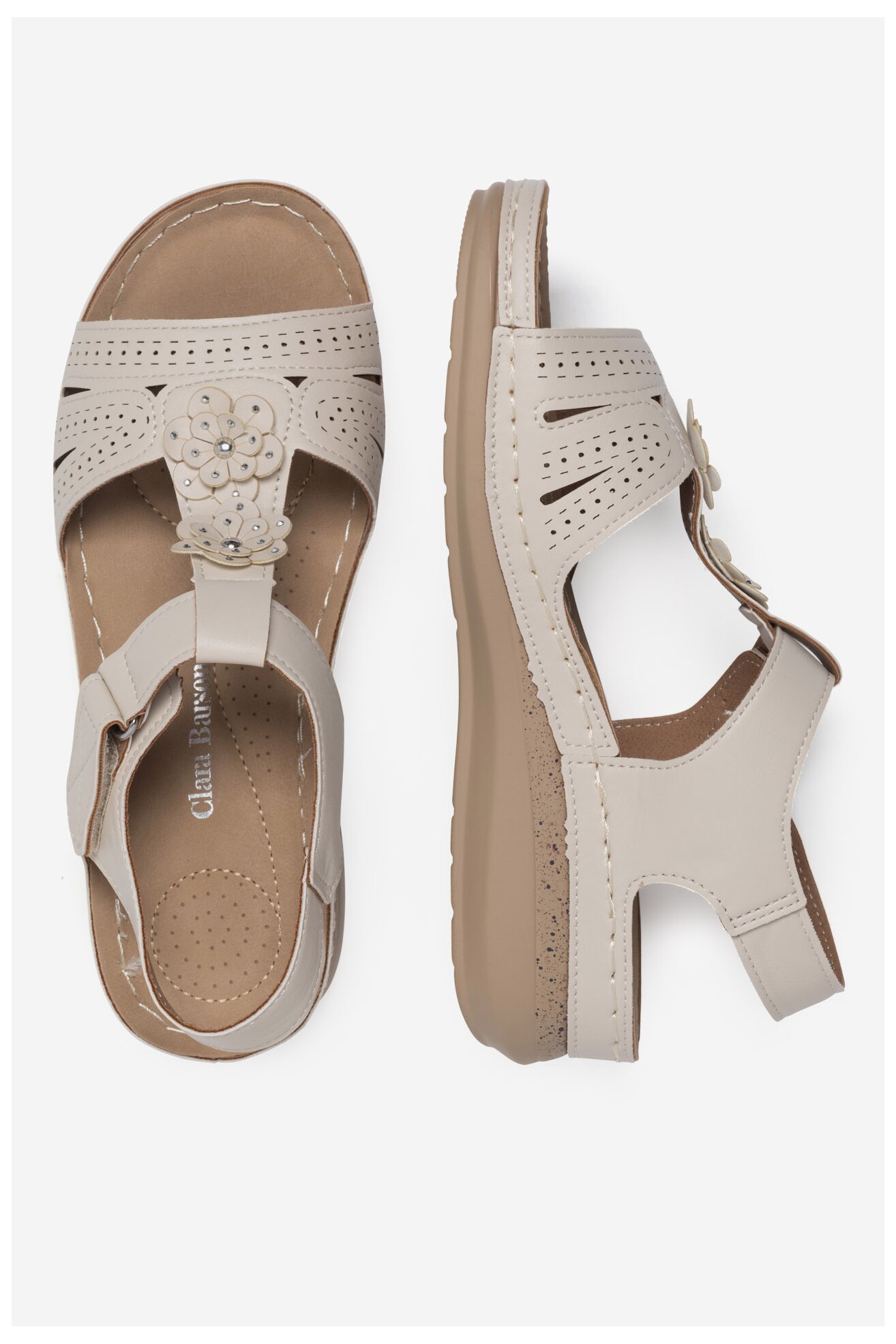 Sandały Clara Barson WYL0510-20 Beżowy