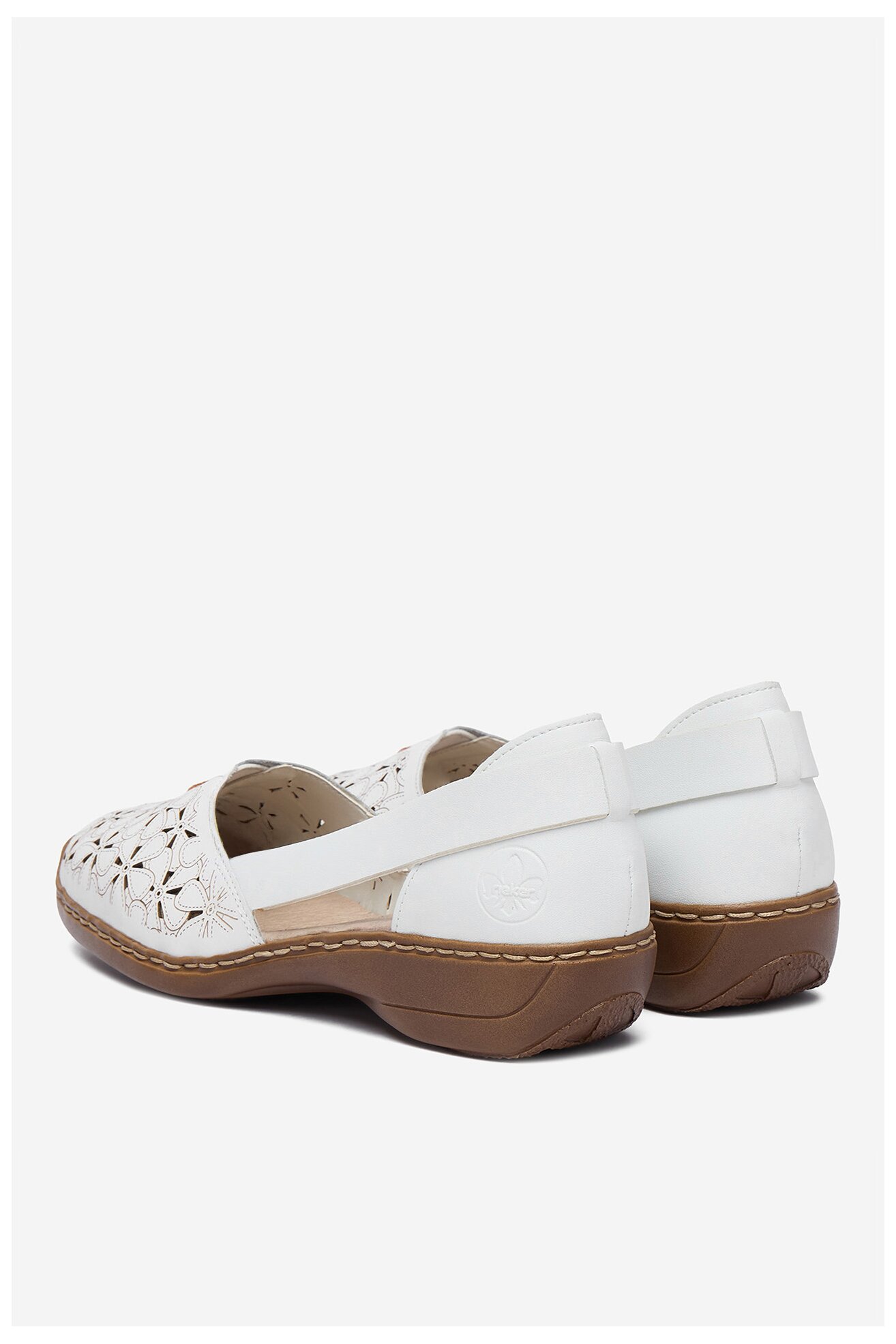 Półbuty Rieker CEO-41356-80 Biały