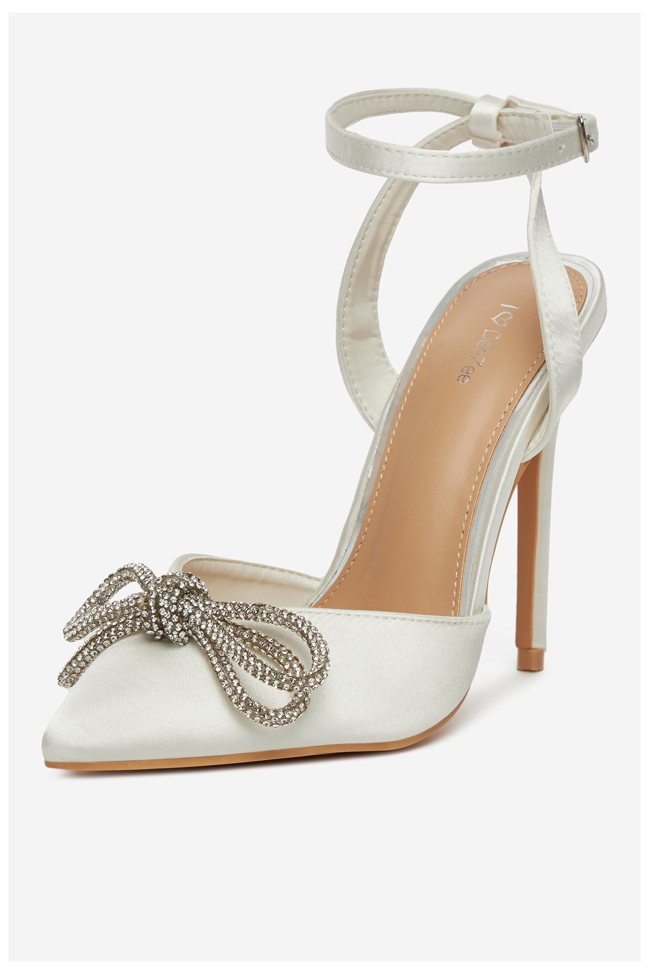 Pantofi cu toc DeeZee F92831-8 ALB