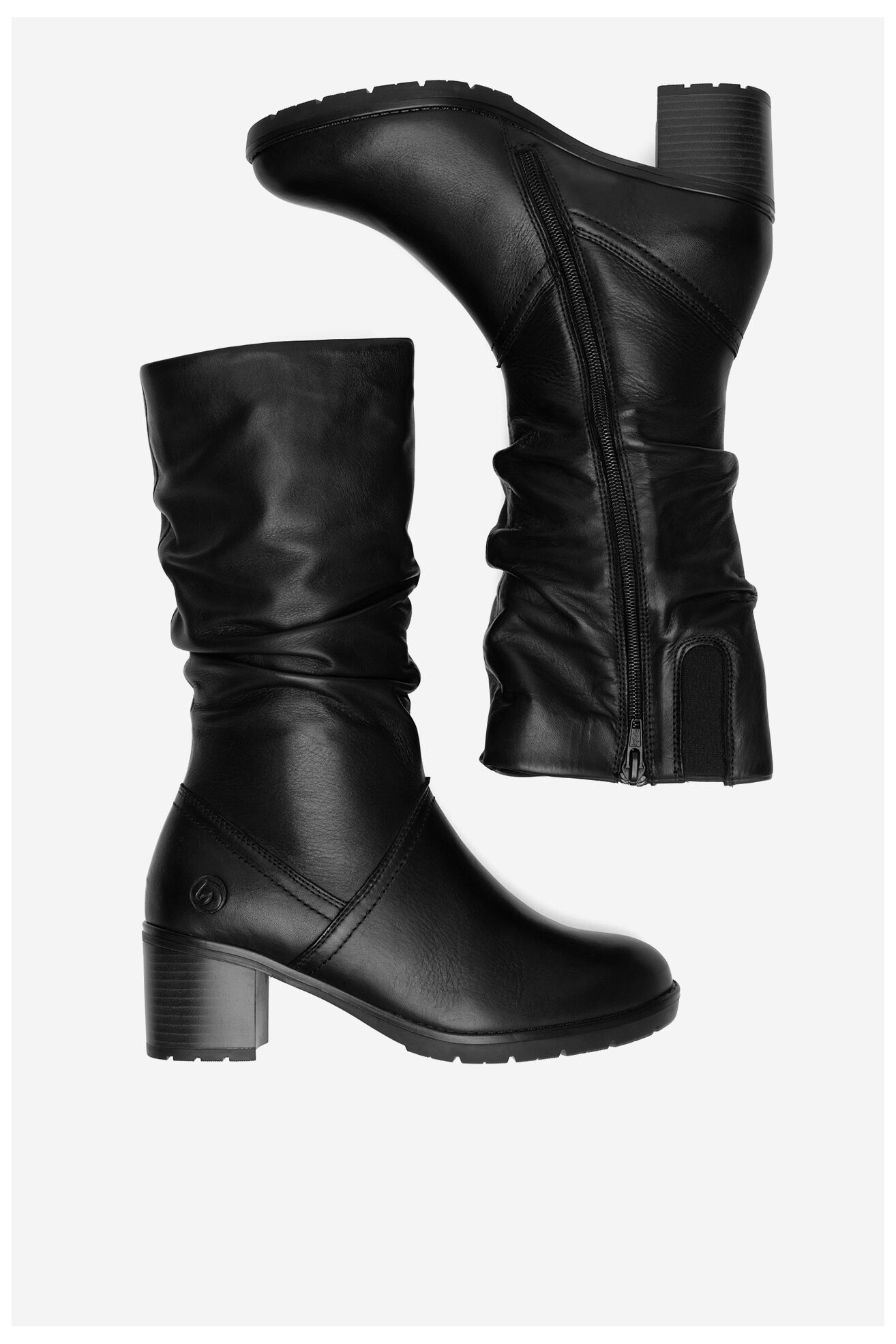 Kozaki Remonte D2A70-00 Czarny