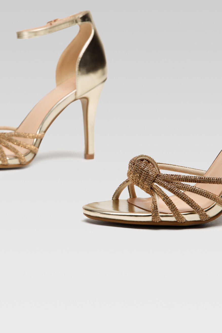 
                Jenny Fairy - Sandały metaliczne złote - 5904248861070