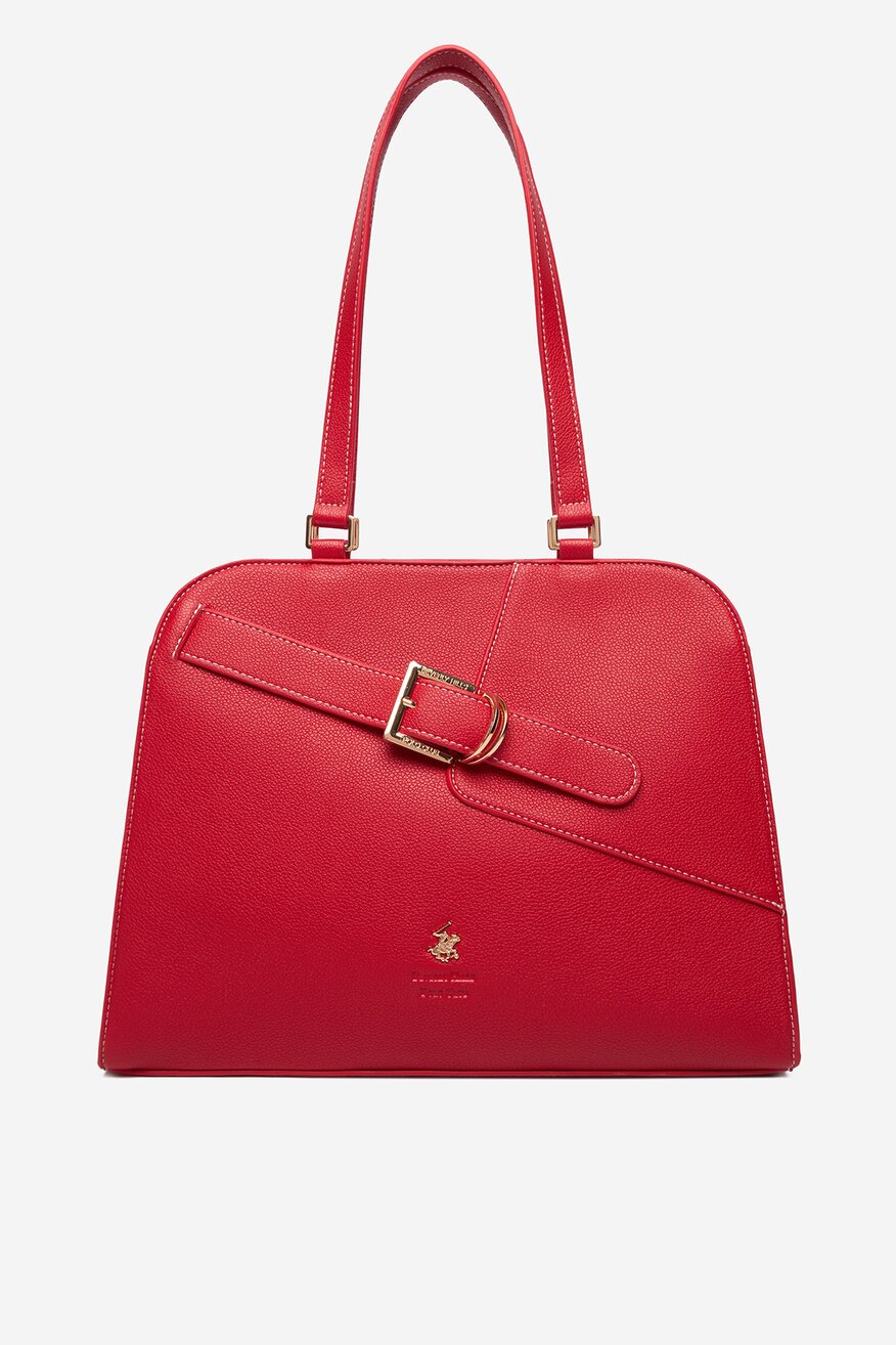 
                Дамска чанта Beverly Hills Polo Club ЧЕРВЕН - 5906751599228