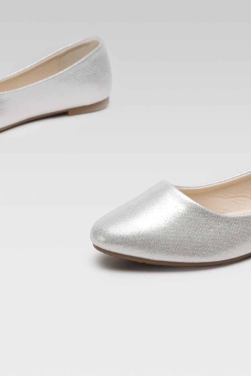 Jenny Fairy - Baleriny klasyczne srebrne - 5904248839338