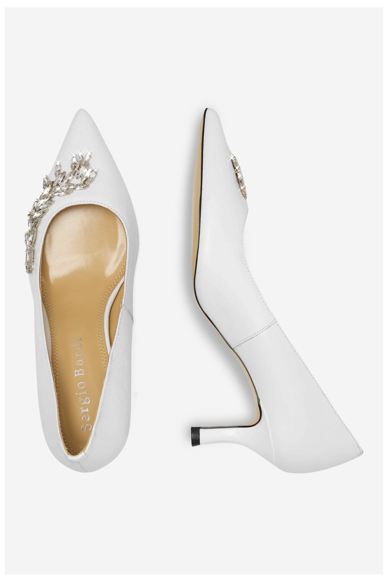 Czółenka Sergio Bardi WFA2532-3Z-SB Biały