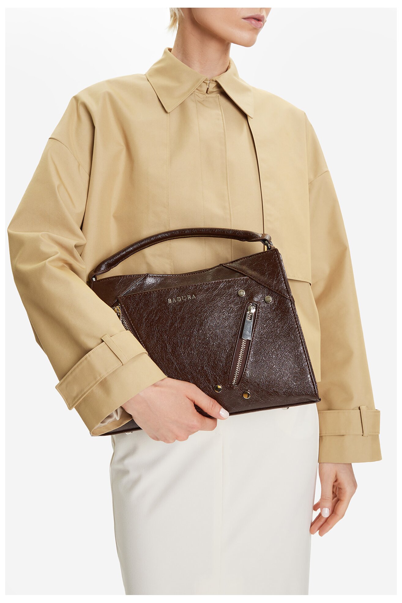 Geantă de mână Badura EO-ALAIA-KQ29 MARO ÎNCHIS