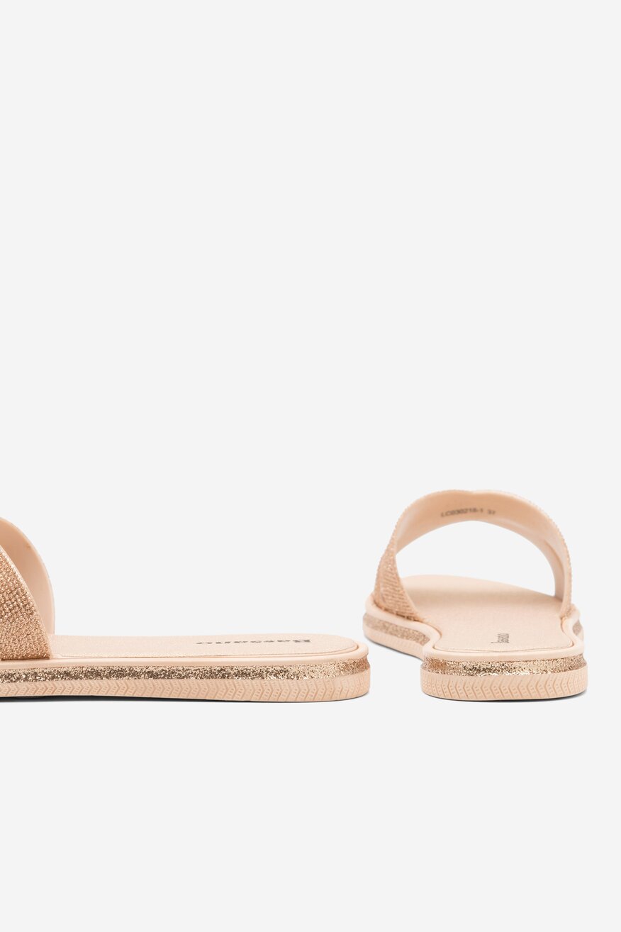 
                Bassano - Klapki złote - 5904862751986