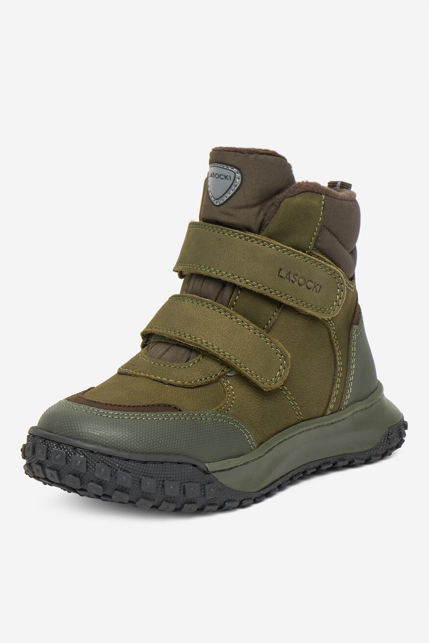 Šněrovací vyšší obuv Lasocki Kids KHAKI - 5906751199640