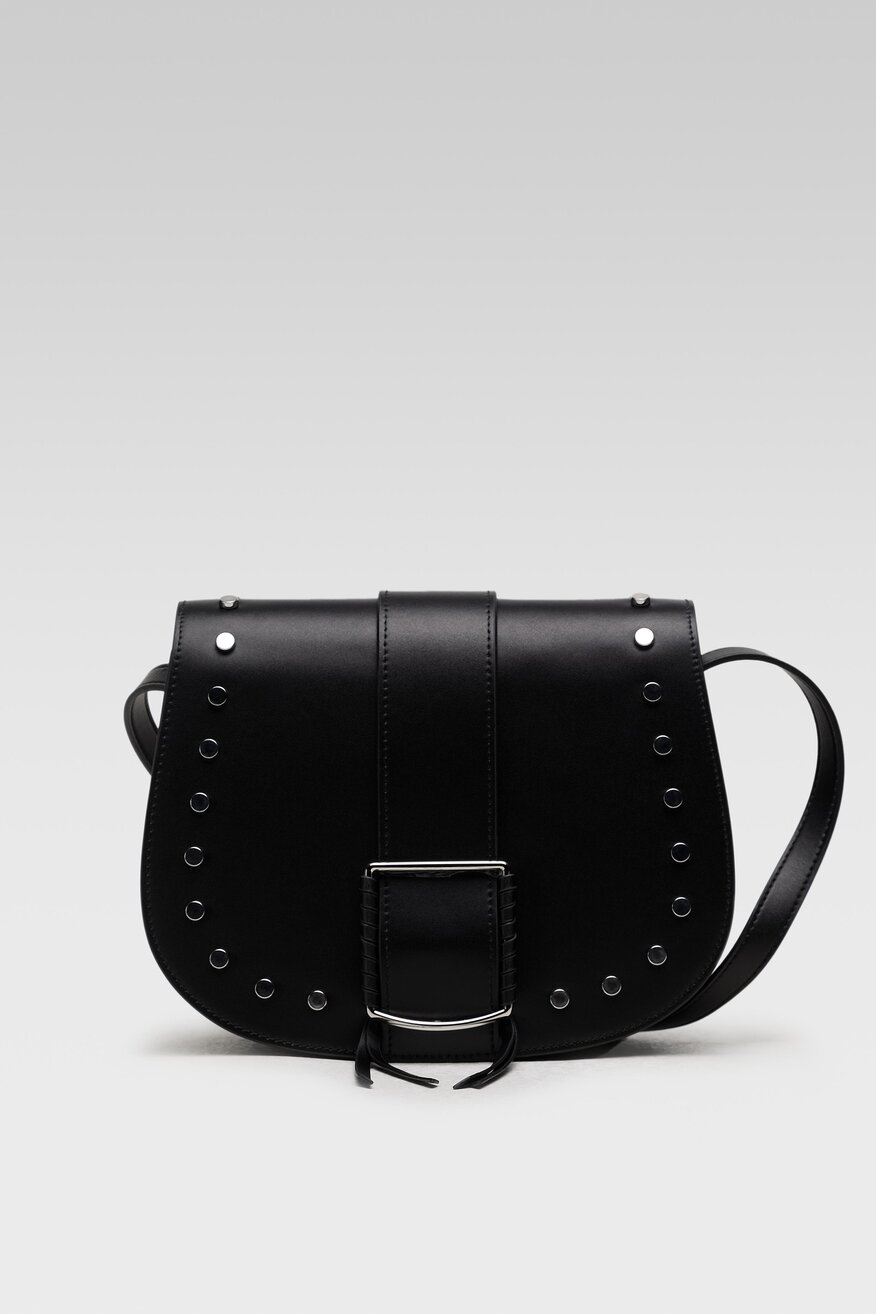 
                Badura - Torebka skórzana z aplikacją - 5904248534615