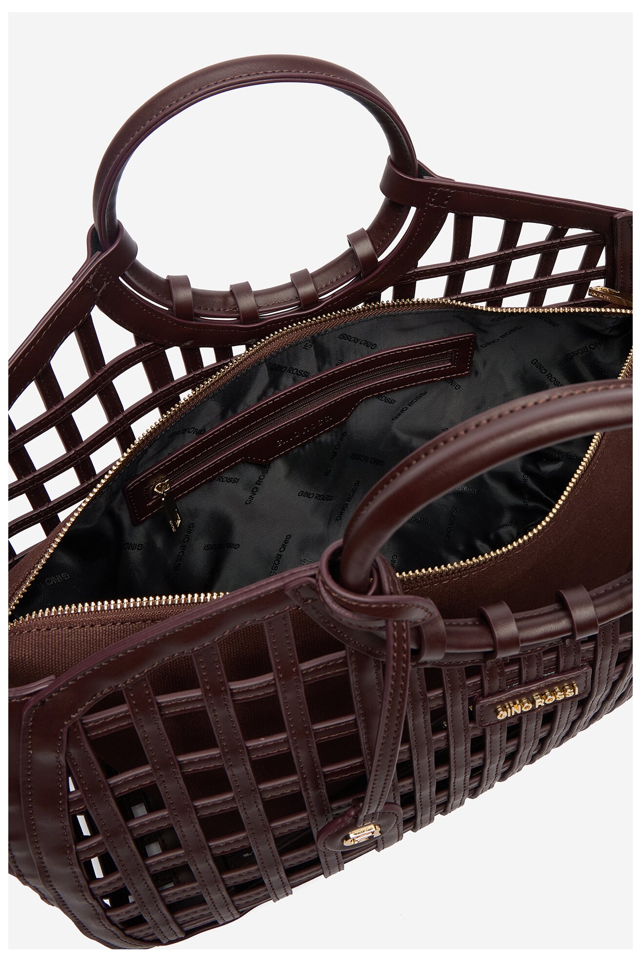 Сумка З Ремінцем Gino Rossi EO-LDA9109 ТЕМНО-КОРИЧНЕВИЙ