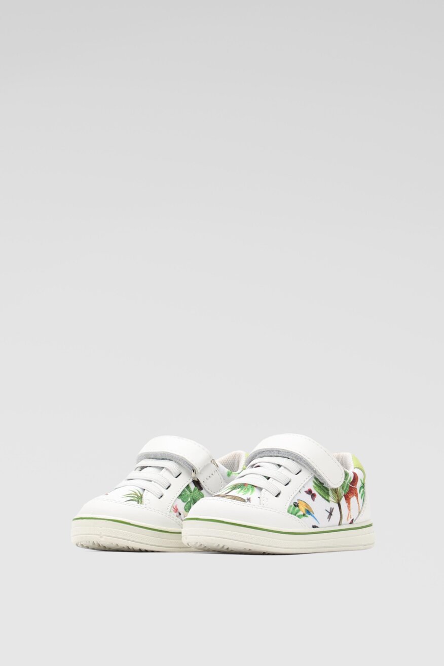 Primigi - Półbuty z printem białe - 5903698485829