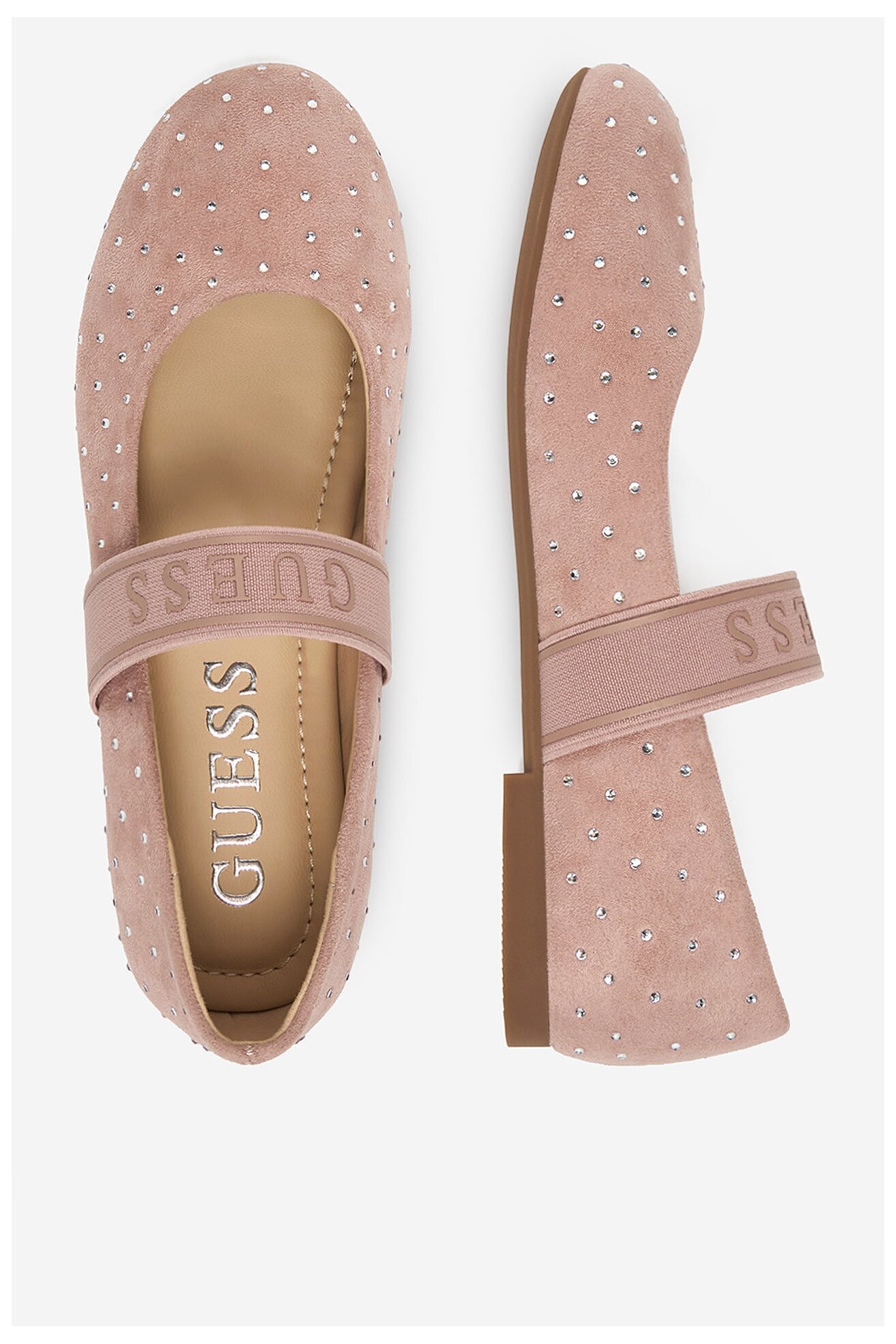 Baleriny GUESS KIDS CEO-CS6666-04 Różowy