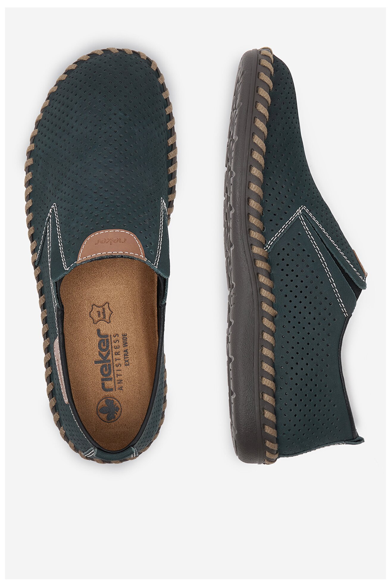 Polobotka Rieker B2465-14 TMAVĚ MODRÁ