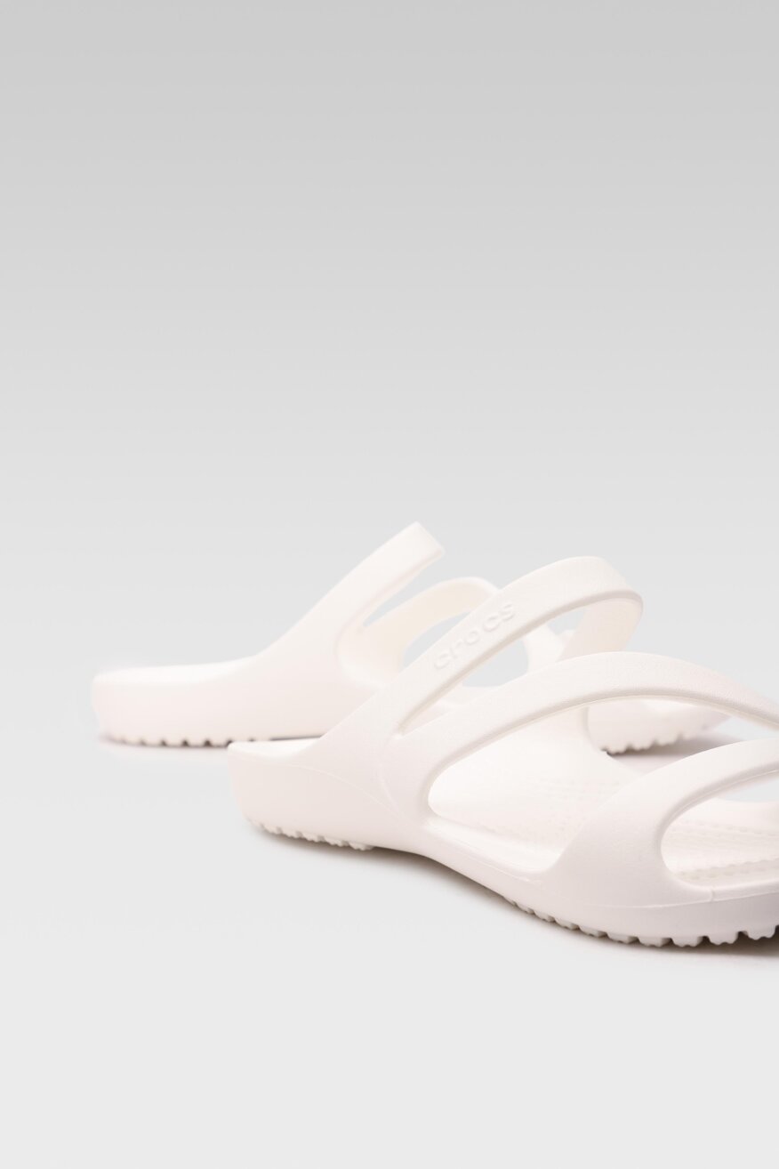 Crocs - Klapki basenowe pastelowe białe - 5903698376011