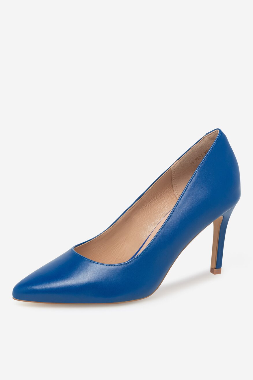 
                Lasocki - Czółenka skórzane na szpilce - 5905588486527