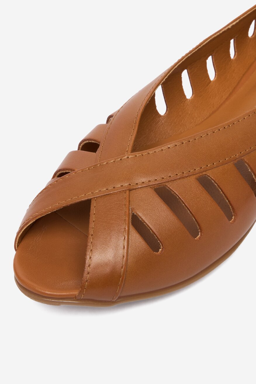 Lasocki - Baleriny skórzane - 5906751855805