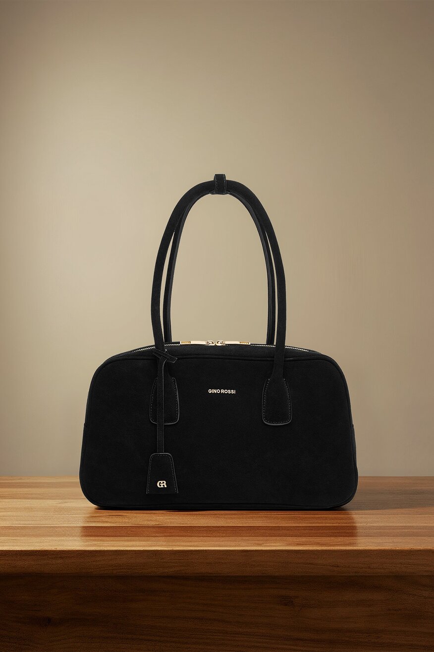 Дамска чанта Gino Rossi ЧЕРЕН - 5906751377574
