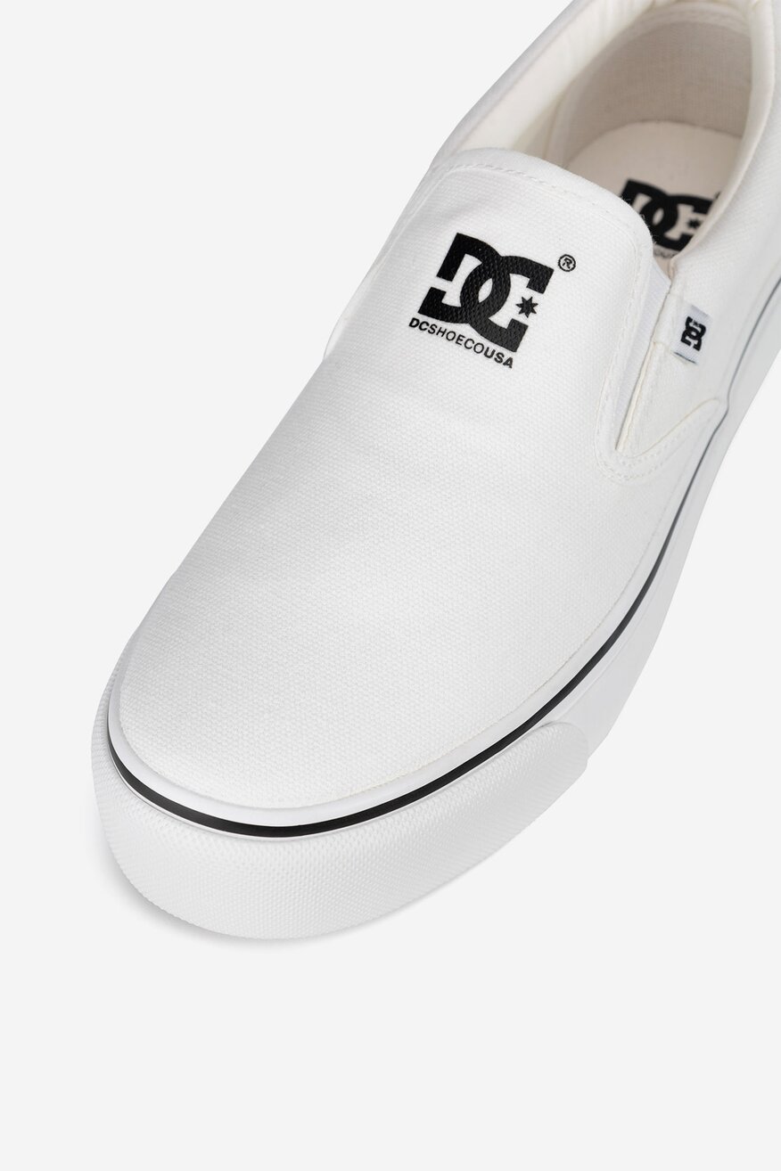 Plátěná obuv DC Shoes BÍLÁ - 5903698019642