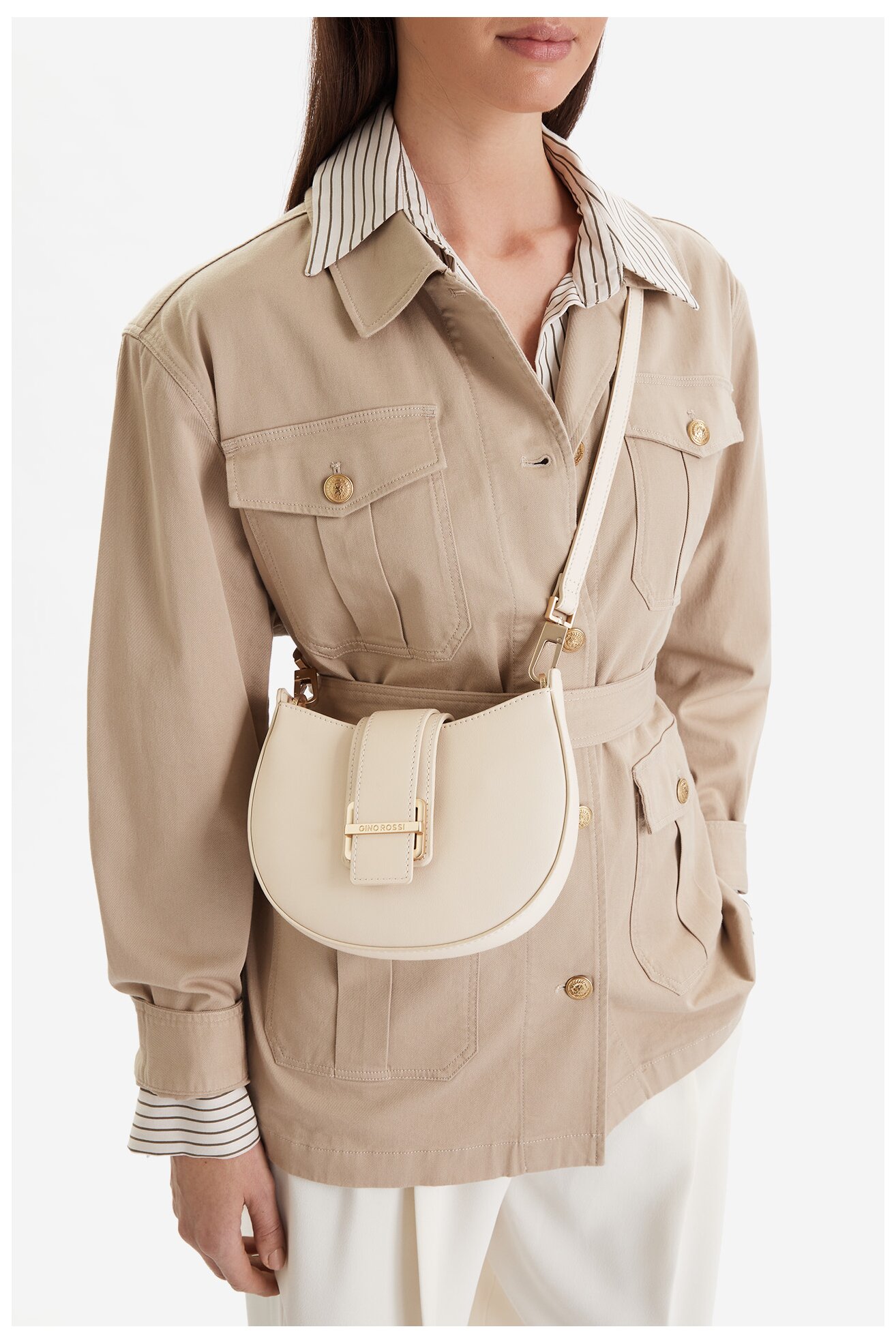 Kézitáska Gino Rossi C-1-3 BÉZS