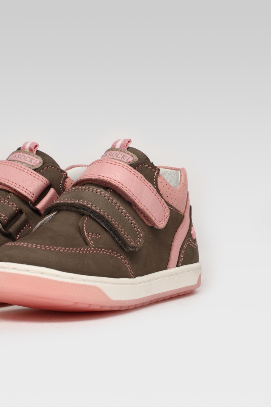 
                Lasocki Kids - Skórzane sneakersy szare - 5903698328966