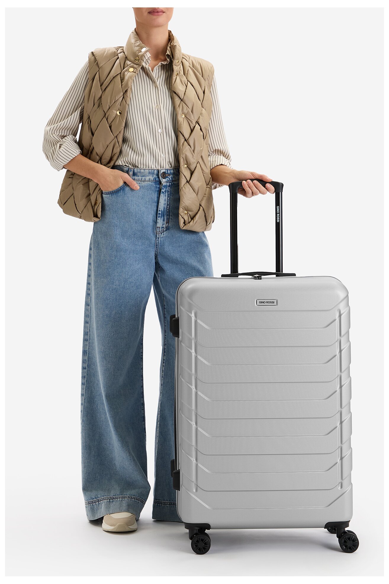 Kofer Gino Rossi C-GIN-L-003-05-SILVER SREBRNA