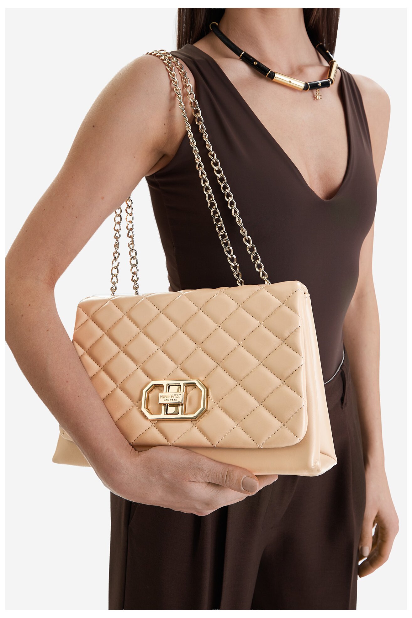 Дамска чанта NINE WEST CEO-BLANCA-LDA8701 БЕЖОВ
