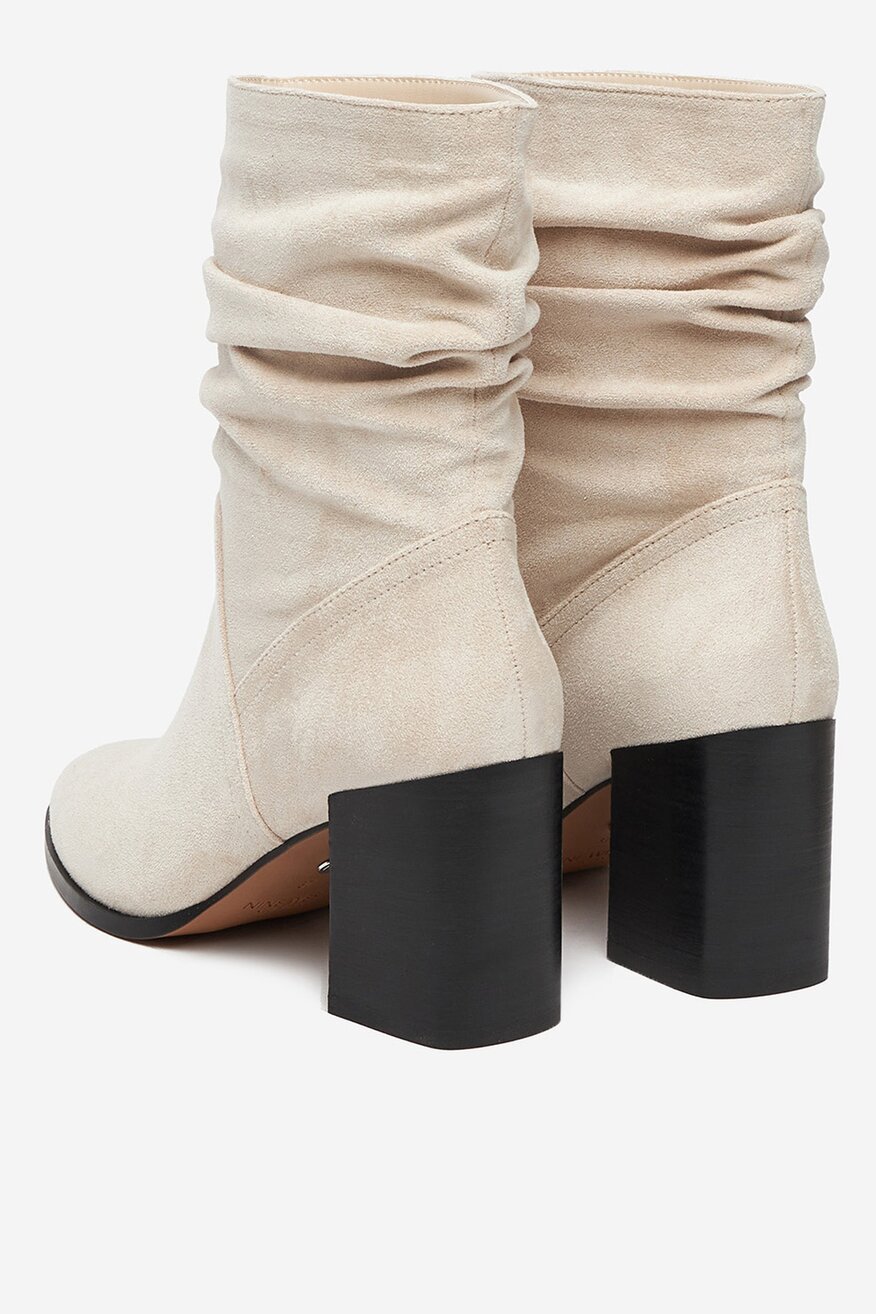 Kotníková obuv NINE WEST BÉŽOVÁ - 5906751329191
