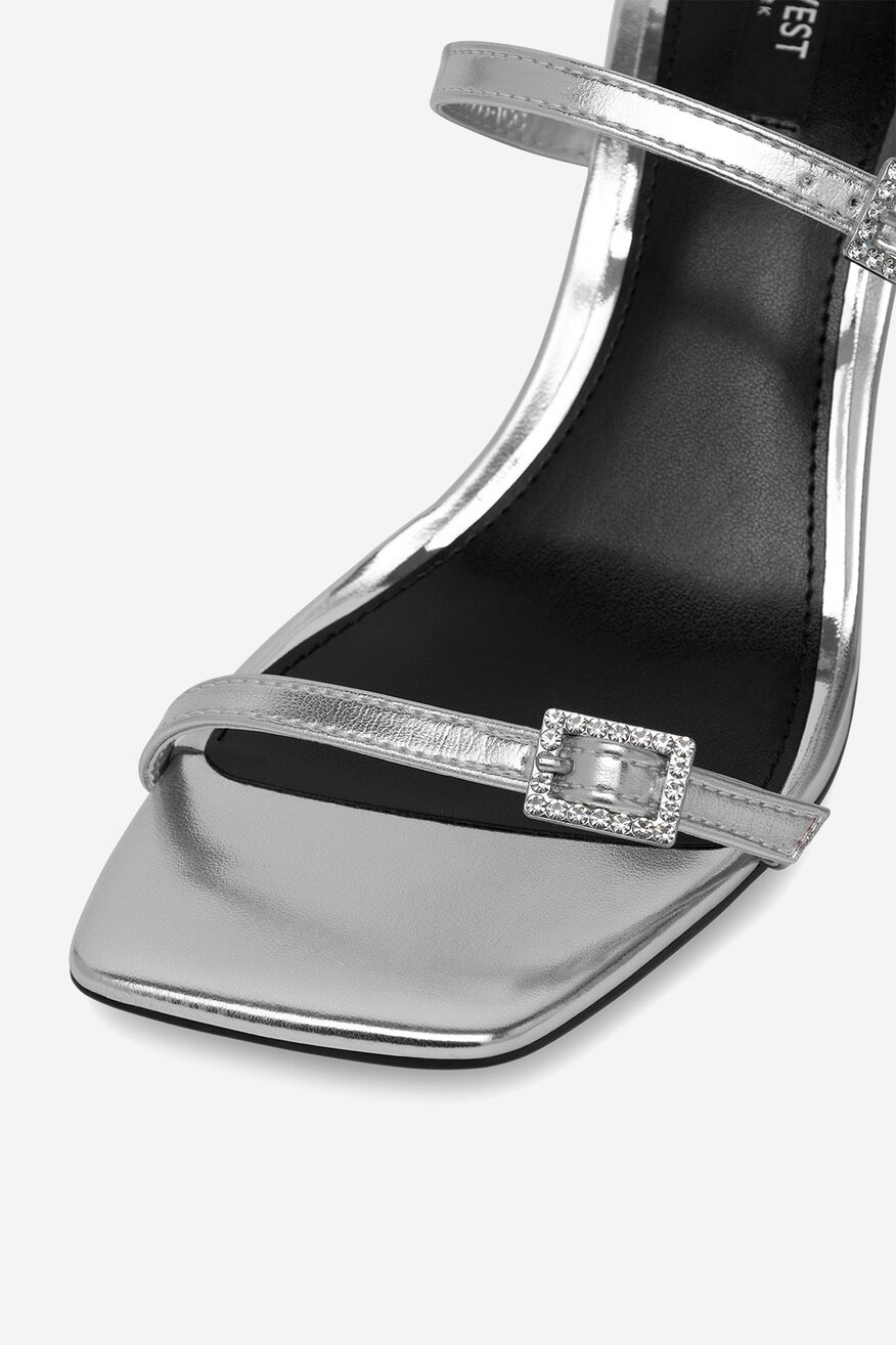 Pantofle NINE WEST STŘÍBRNÁ - 5905588606208