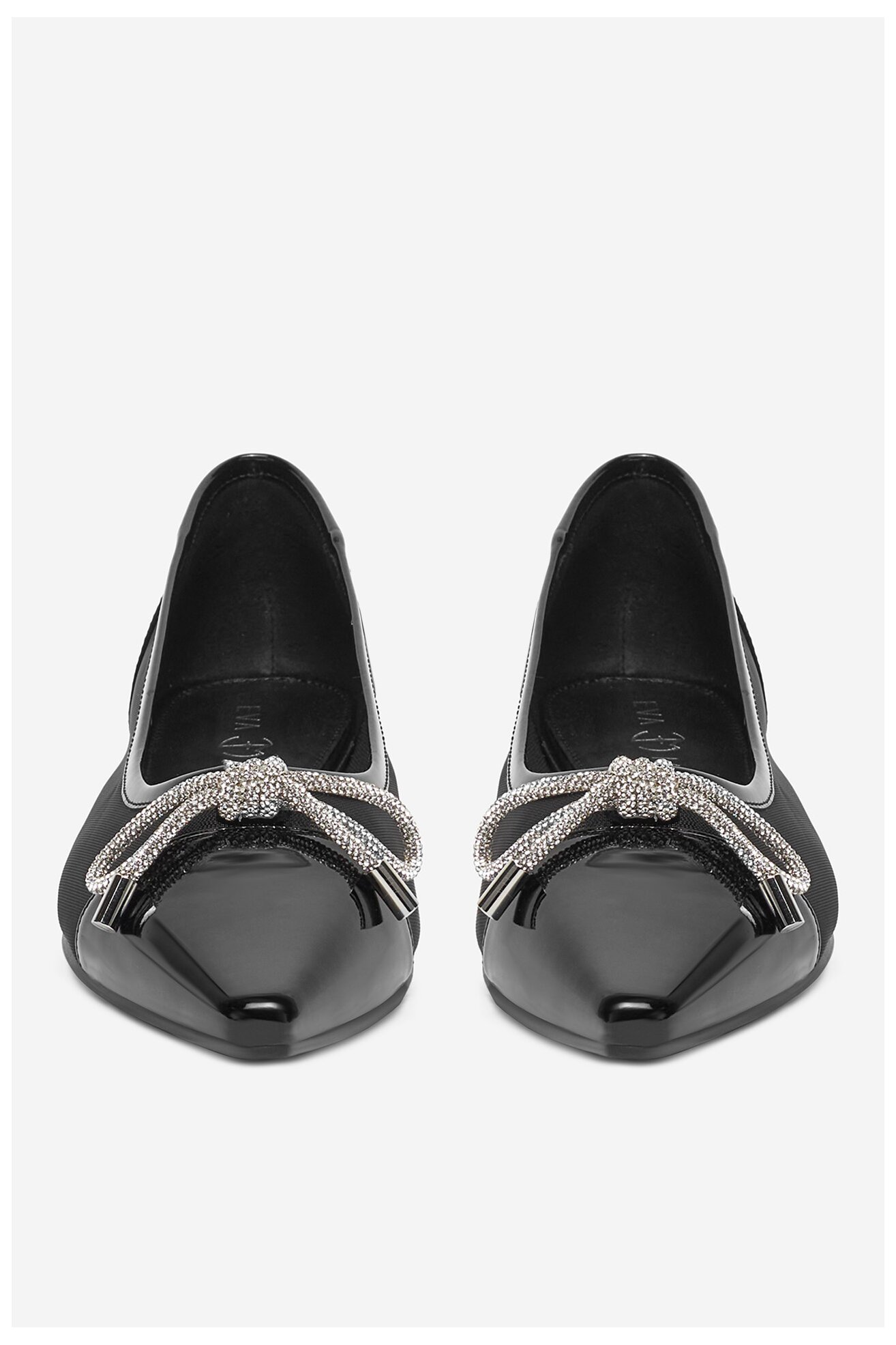 Baleriny EVA MINGE ALYSSUM-LT2408-9 Czarny