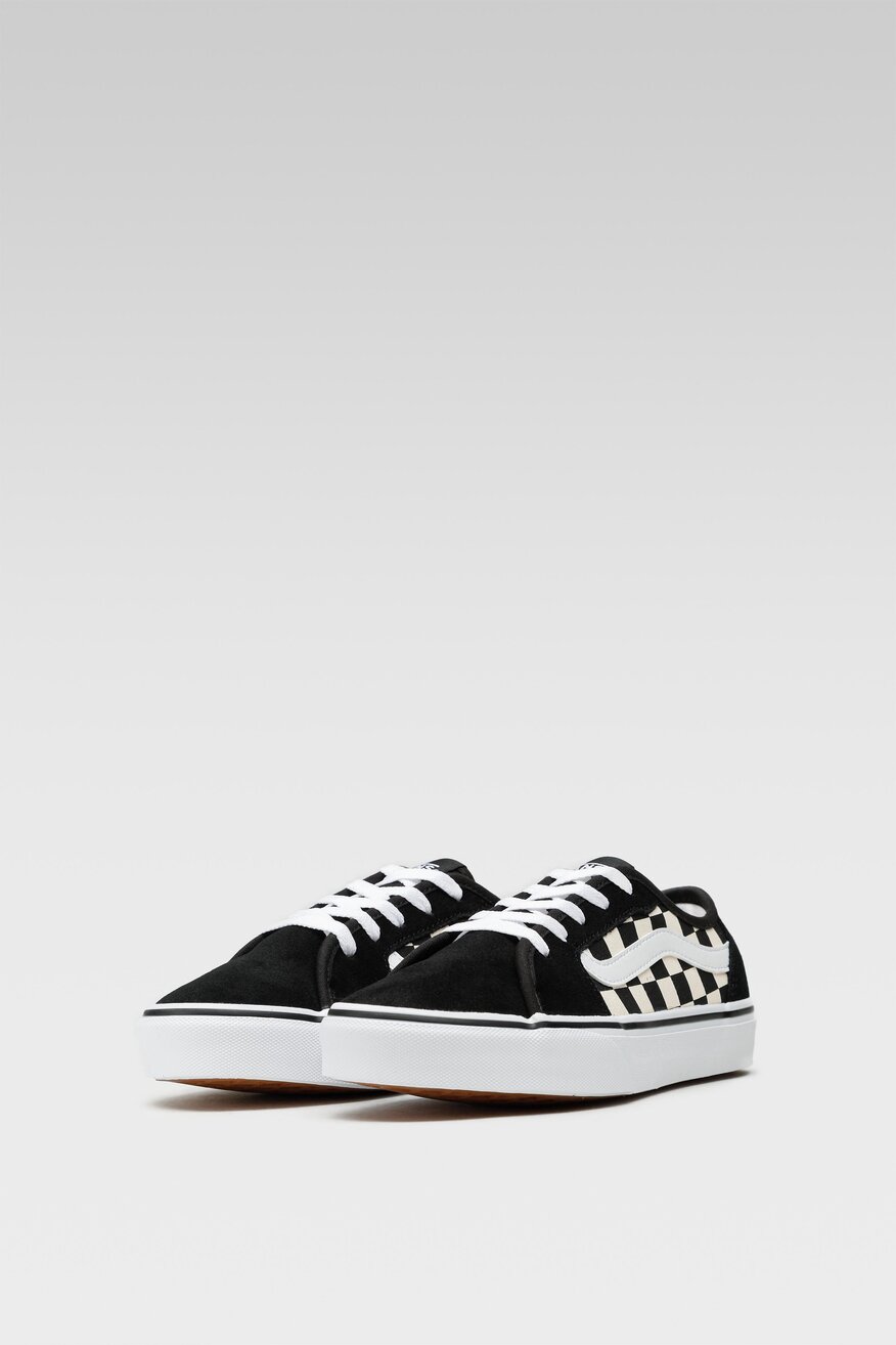 Vans - Skórzane trampki z printem - 5904248053833