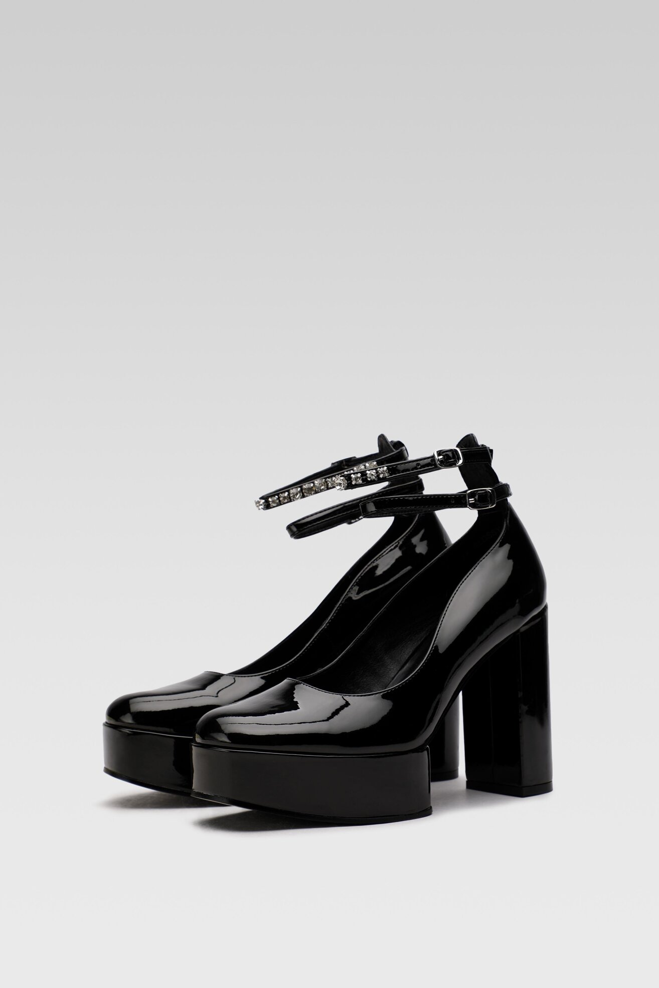 Czółenka Jenny Fairy GLOSSY-03KW Czarny