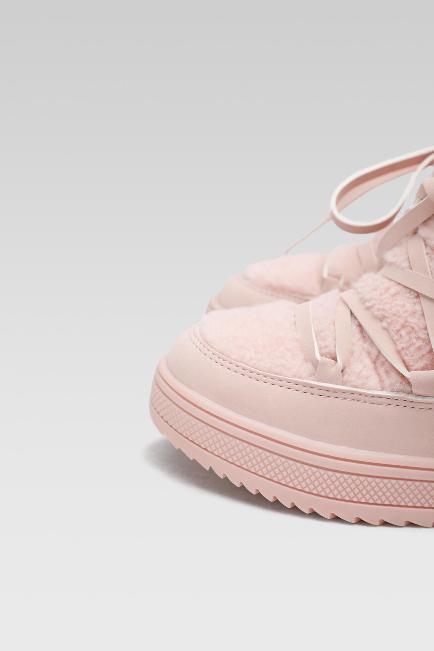 
                Trzewiki Nelli Blu - Śniegowce ocieplane Różowy jasny - 5904862387147