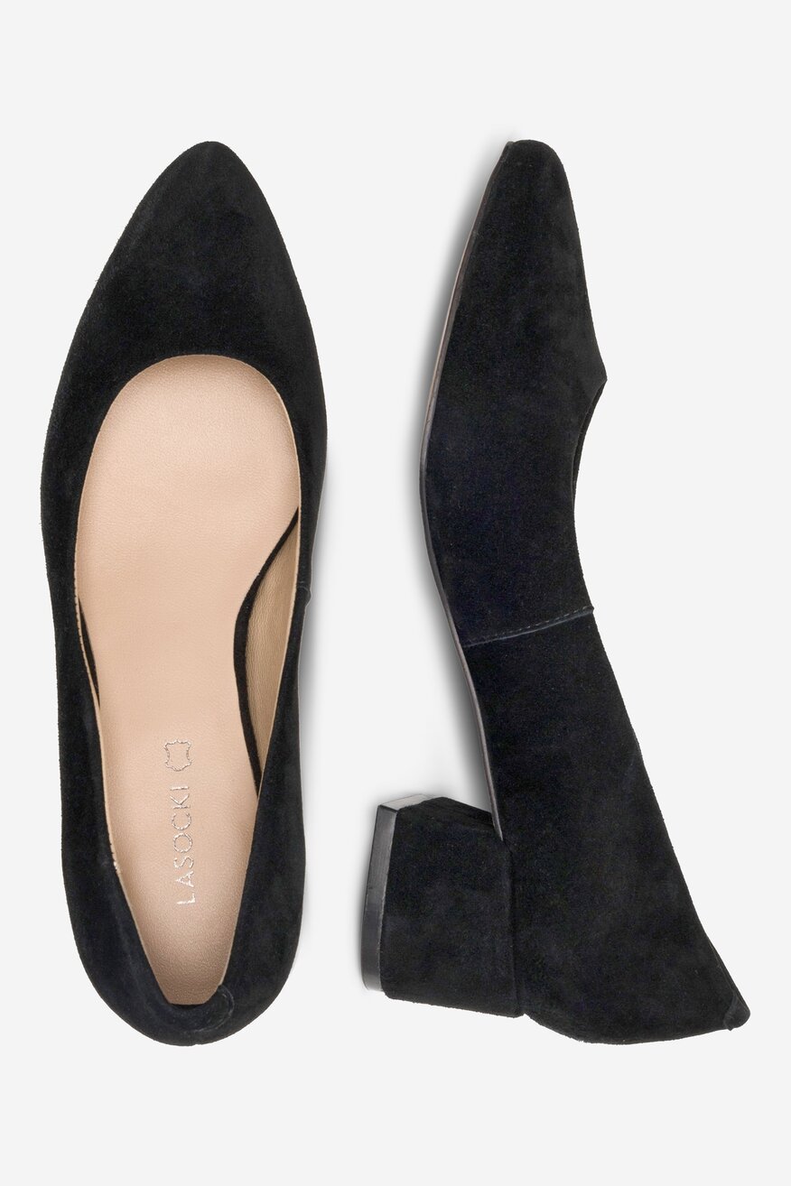 Lasocki - Czółenka skórzane na słupku - 5904862952390