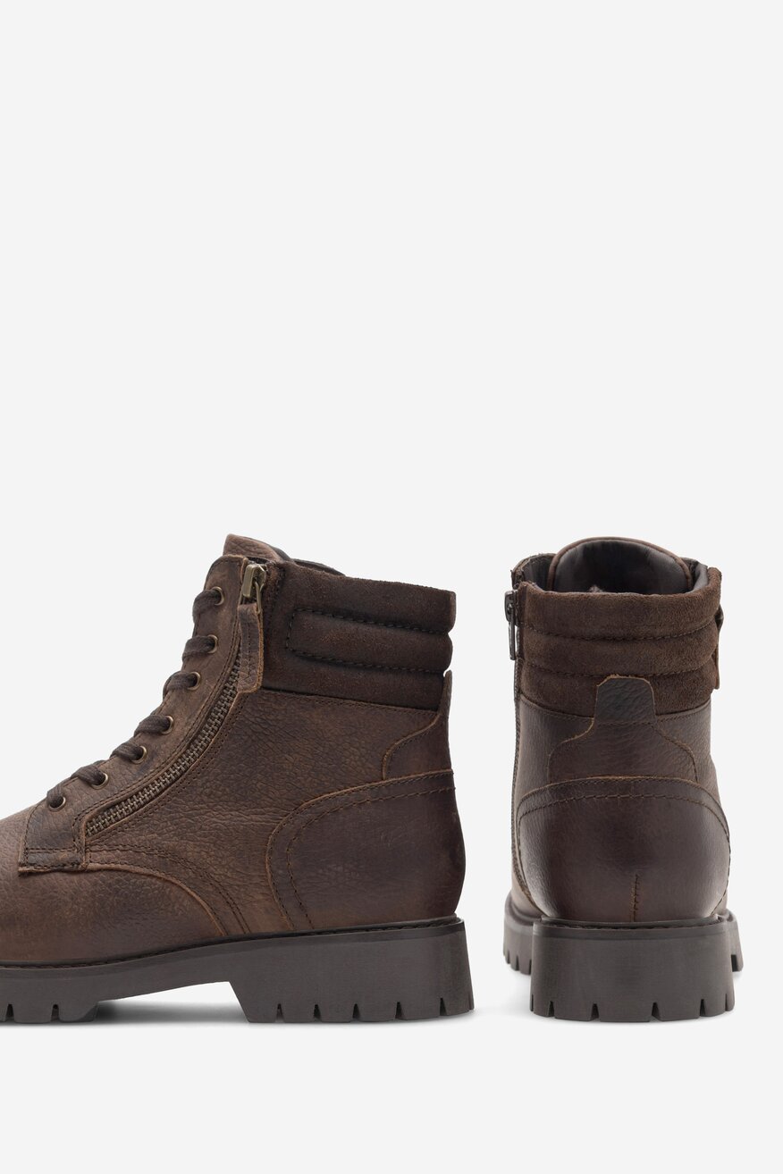 Lasocki Young - Trzewiki skórzane ocieplane - 5905588123729