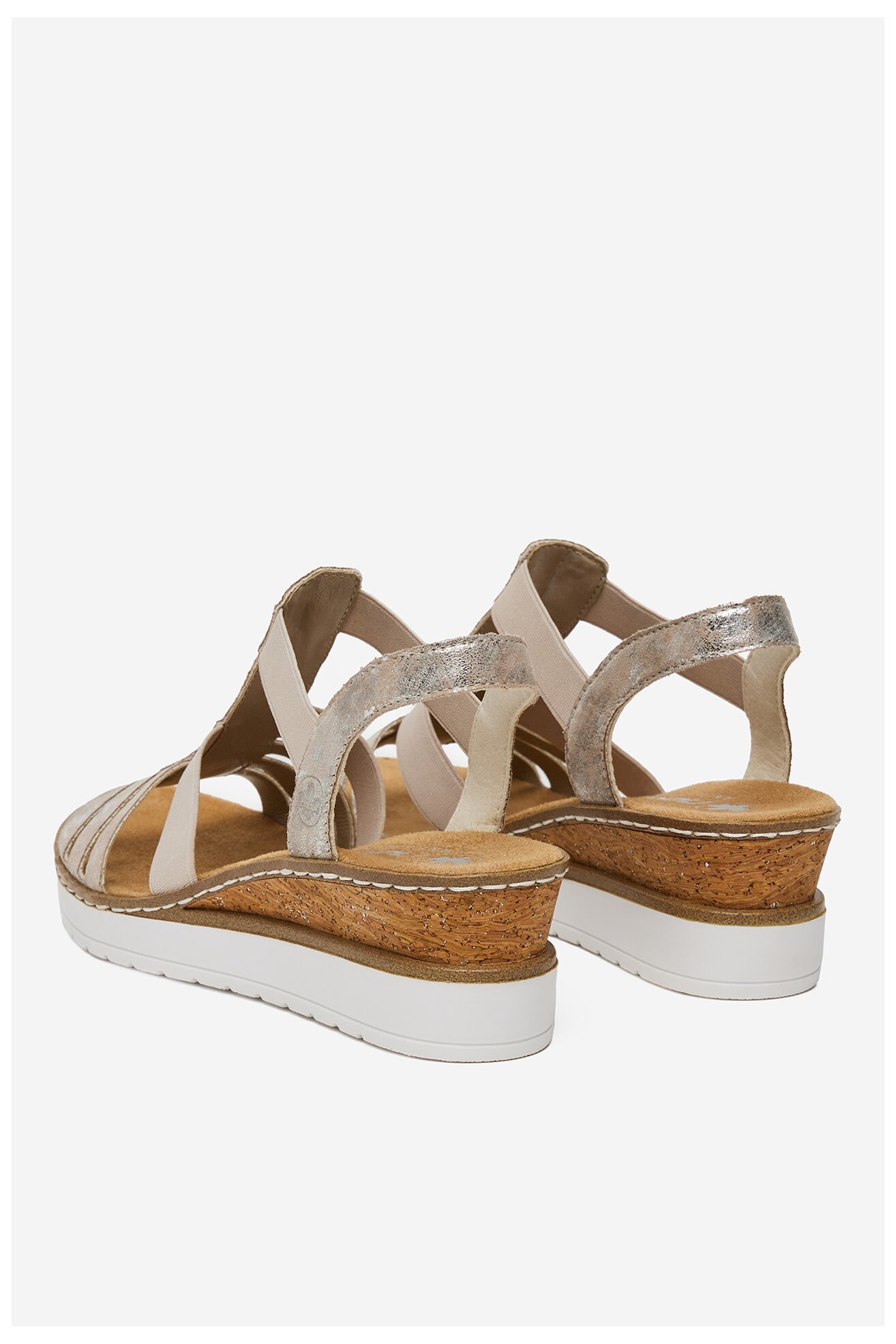 Sandały Rieker V3822-90 Różowy jasny