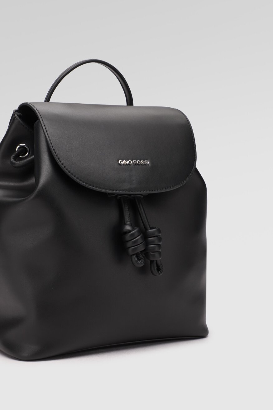 
                Gino Rossi - Plecak skórzany czarny - 5903698572727