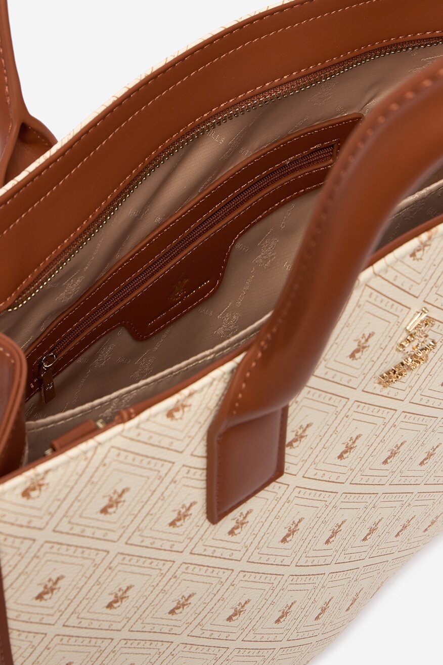 Дамска чанта Beverly Hills Polo Club БЕЖОВ - 5906751618950