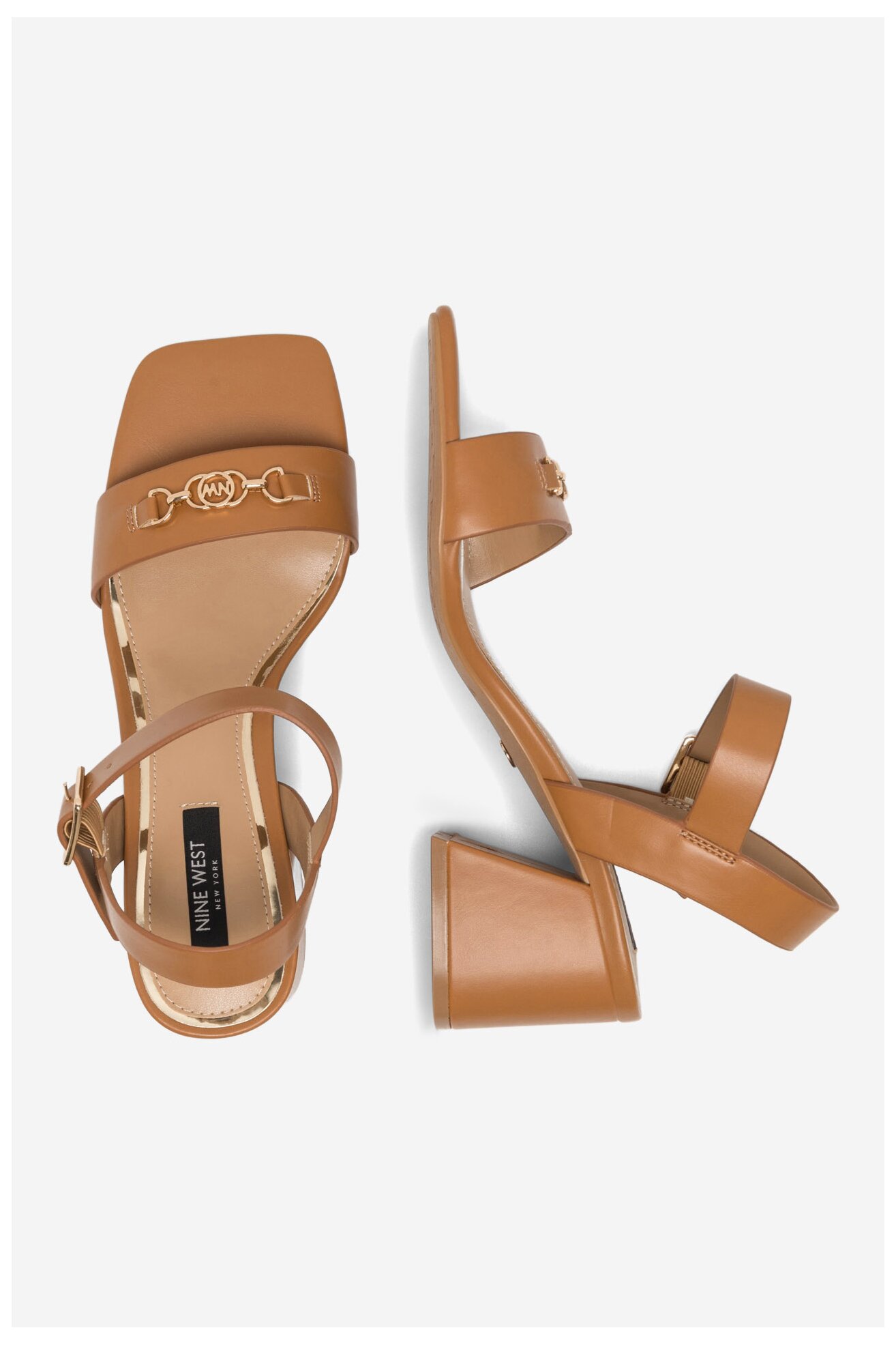 Sandały NINE WEST 123AL0553 Brązowy