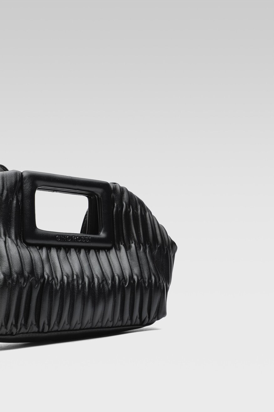 Gino Rossi - Torebka skórzana czarna - 5904248833046