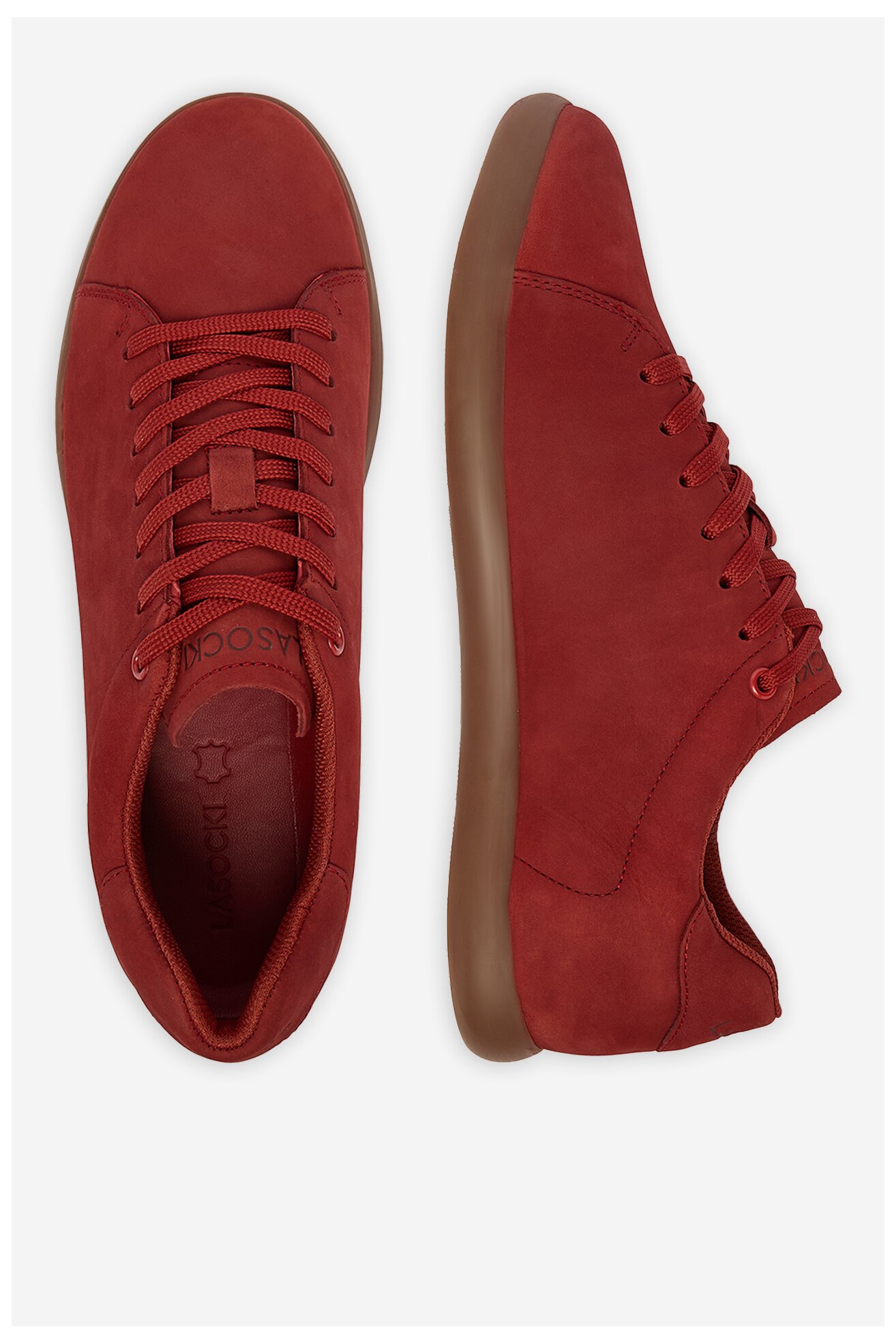 Półbuty Lasocki CEO-COMBAT-01 MI25 Czerwony