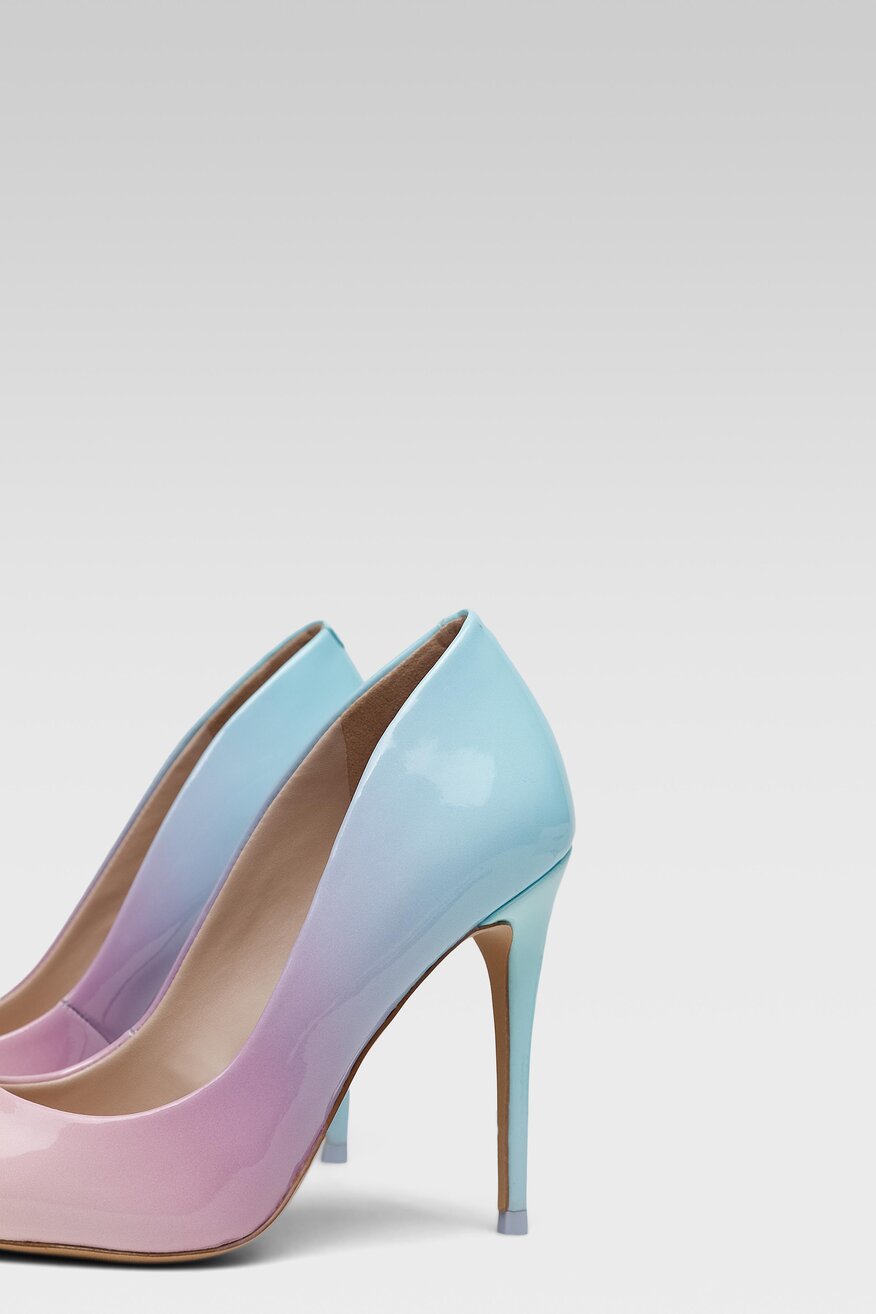 Aldo - Czółenka szpice niebieskie - 5904248332228