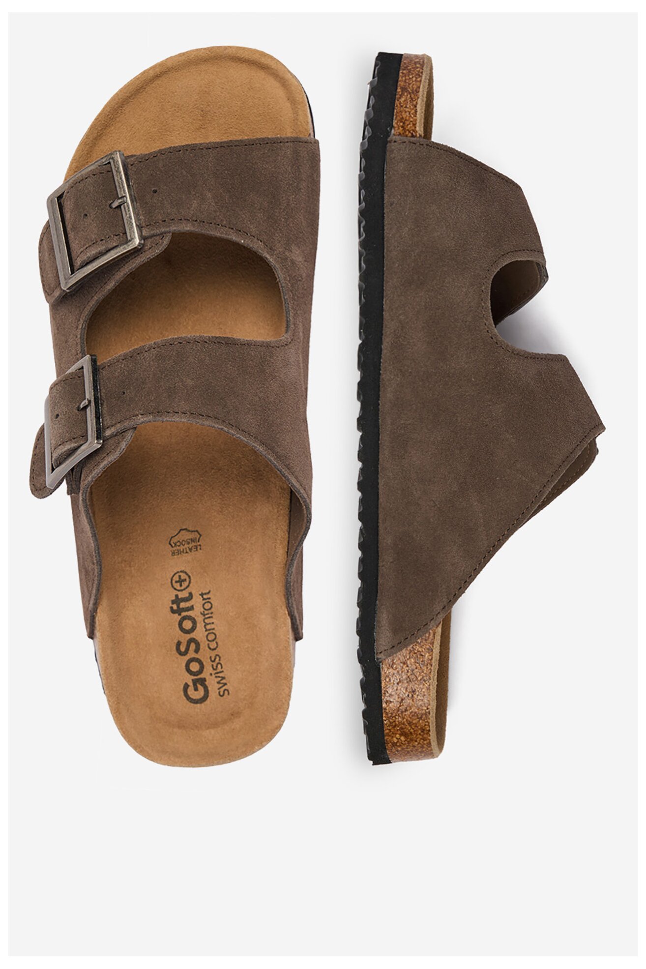 Klapki Go Soft EOHP-ALMELO-01 Brązowy