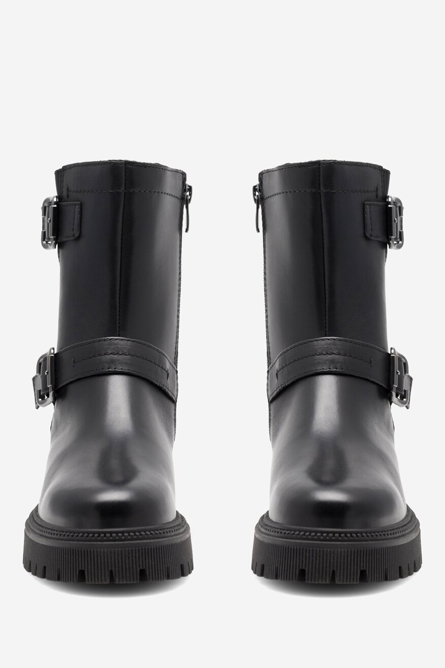 Lasocki - Skórzane botki - 5905588161127