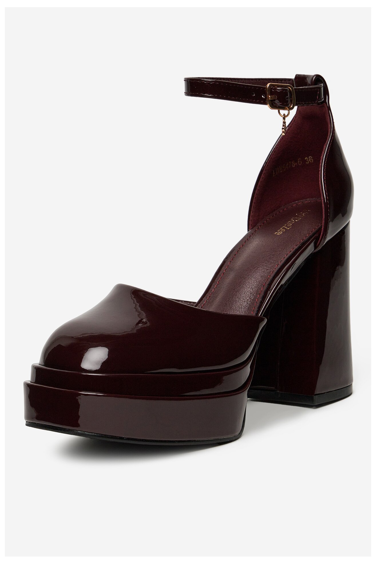 Czółenka DeeZee LW85478-6 Bordowy