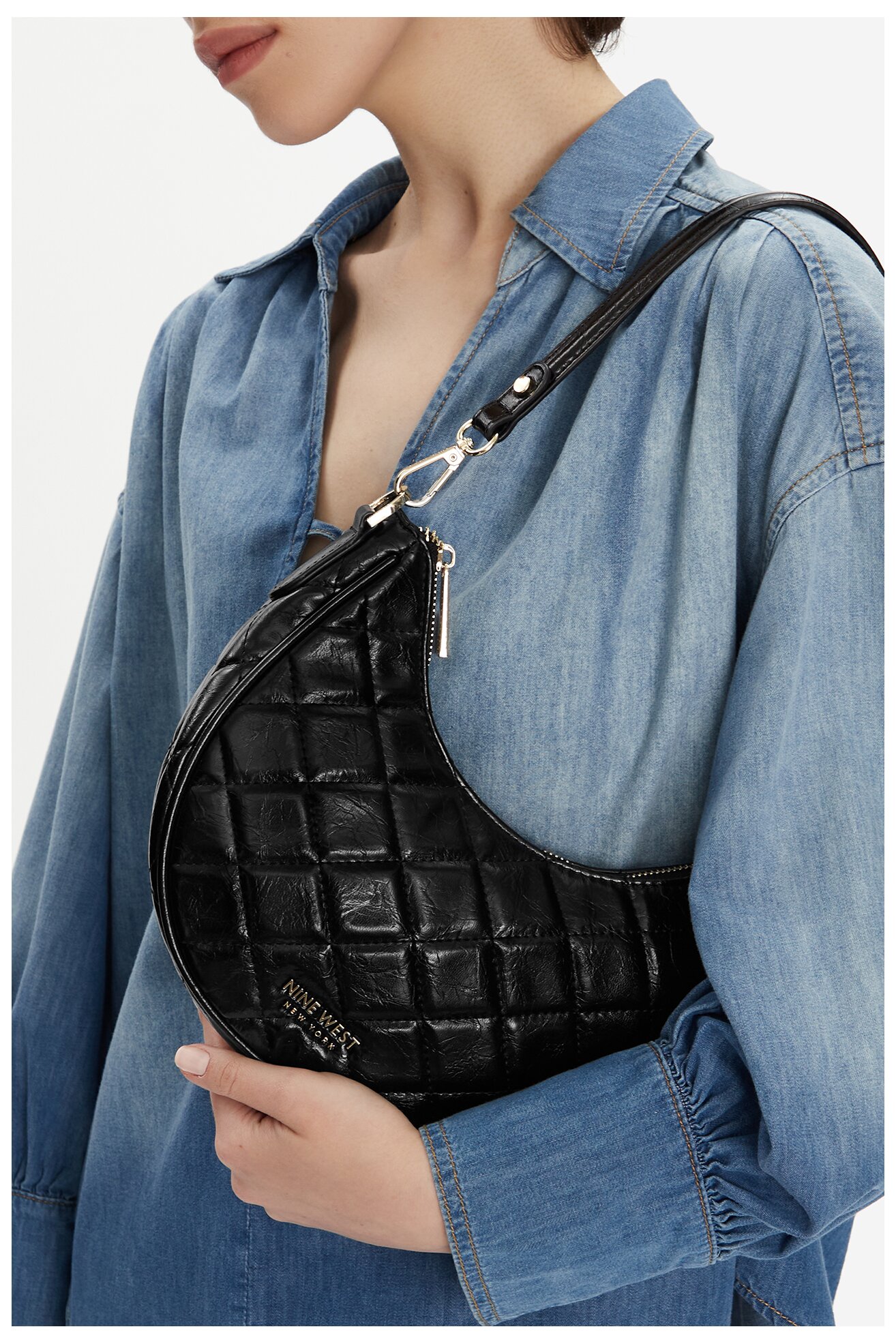 Kézitáska NINE WEST CEO-ROSE-LA374-4068 FEKETE