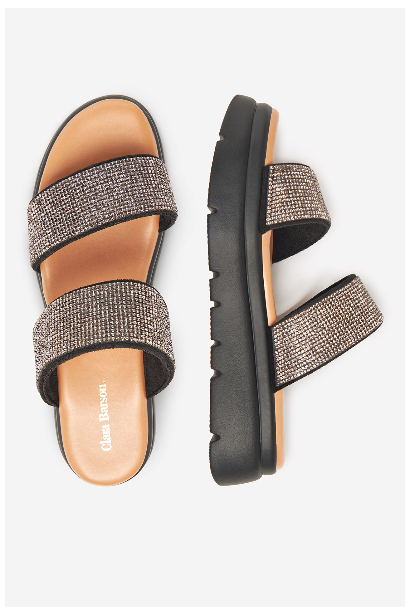 Шльопанець Clara Barson H3T9409-1 ЧОРНИЙ